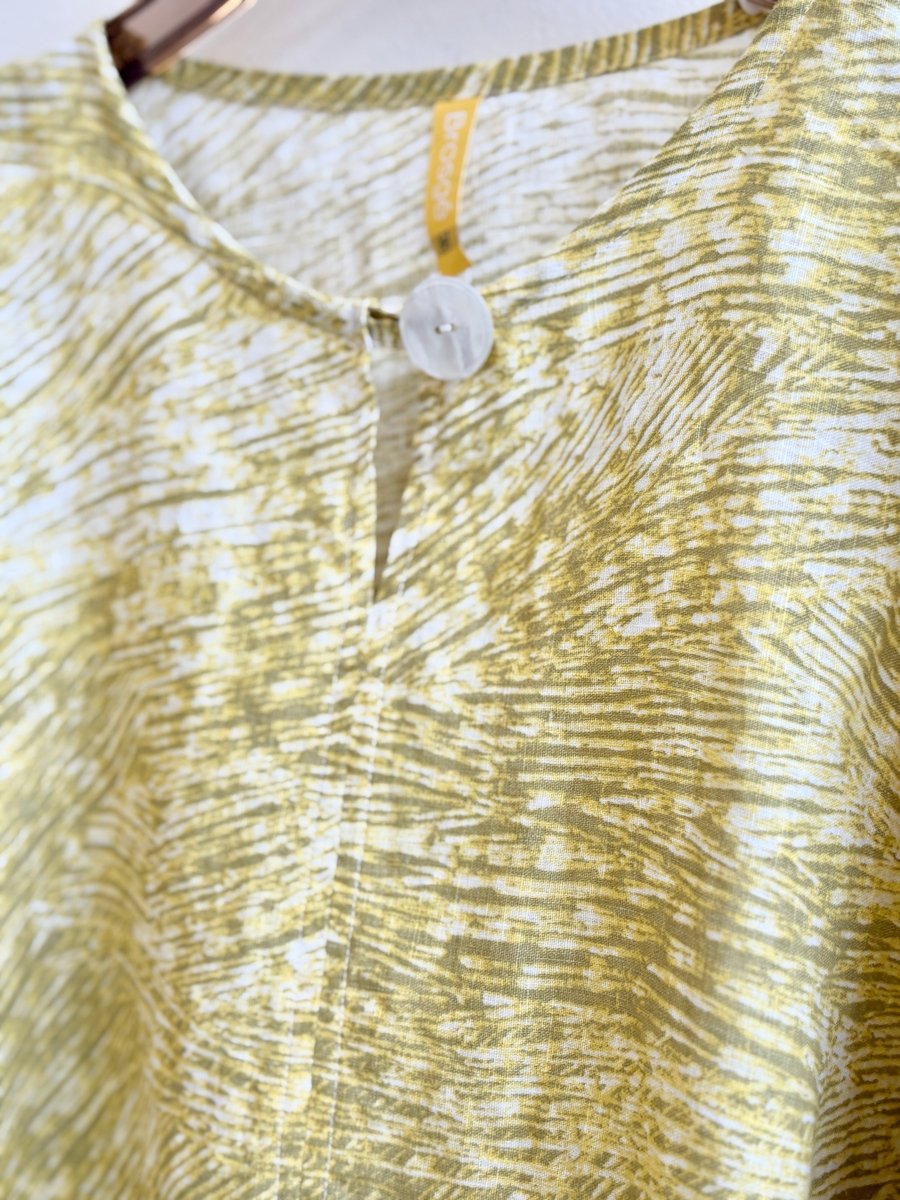 Villiska Marimekko Print | Yellow Limited Edition Long Sleeve Studio Tee - Made X Hudson