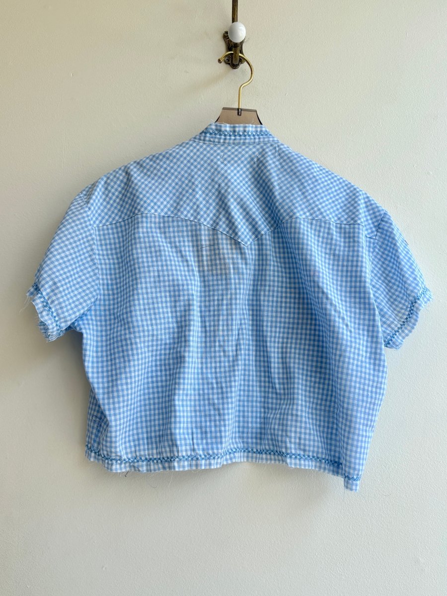 The Valley Shirt in Sky Blue Cowboy Gingham (Reworked) - Made X Hudson