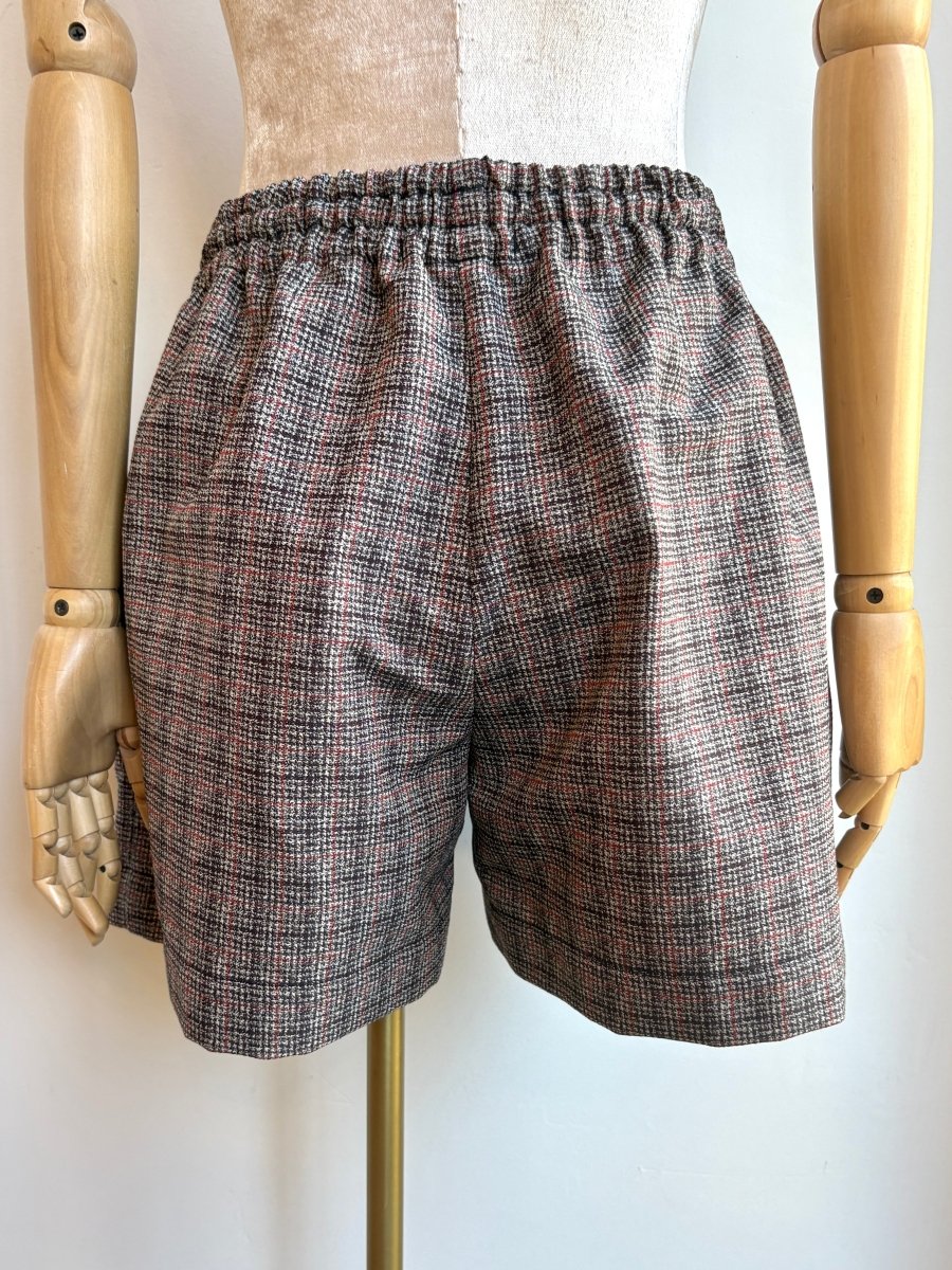 Red and Black Plaid Town Shorts - Made X Hudson