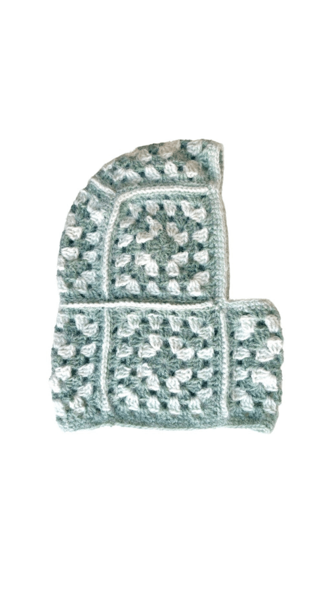 Soft Green Hand Crochet Balaclava - Made X Hudson