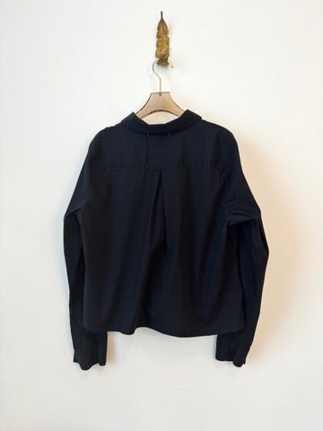 The Vale Shirt in Midnight Black Cotton (Reworked) - Made X Hudson