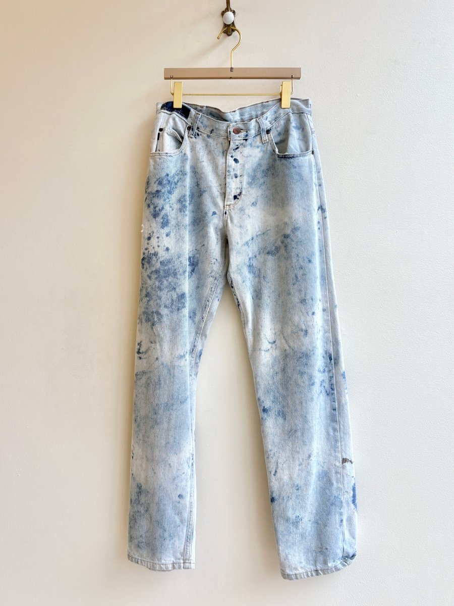 "Avery" Jeans Distressed Wash Denim (Reworked) - Made X Hudson