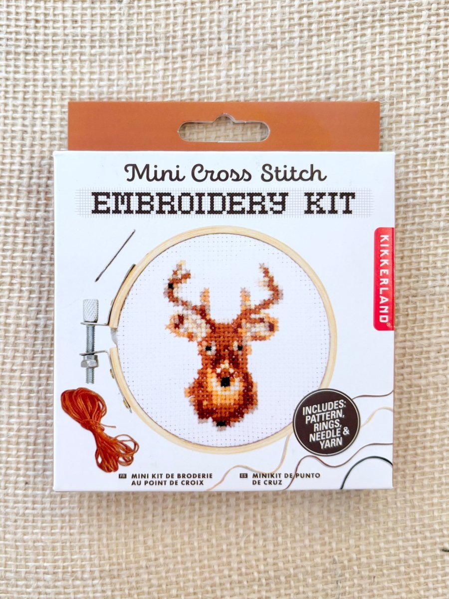 Mini Cross Stitch Embroidery Kit (Multiple Themes) - Made X Hudson