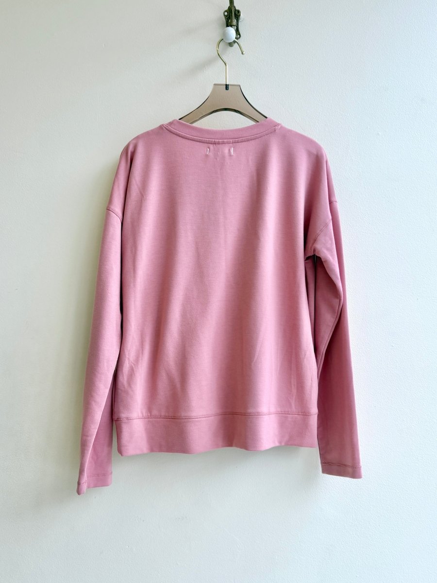 “Cora” Carrot Print Blush Sweatshirt (Reworked) - Made X Hudson
