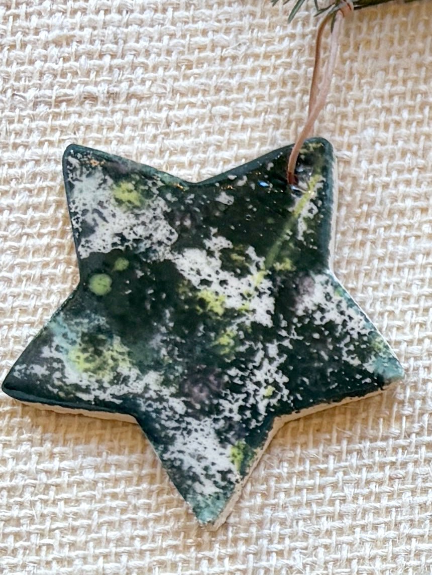 Ceramic Star Tree Ornaments - Made X Hudson