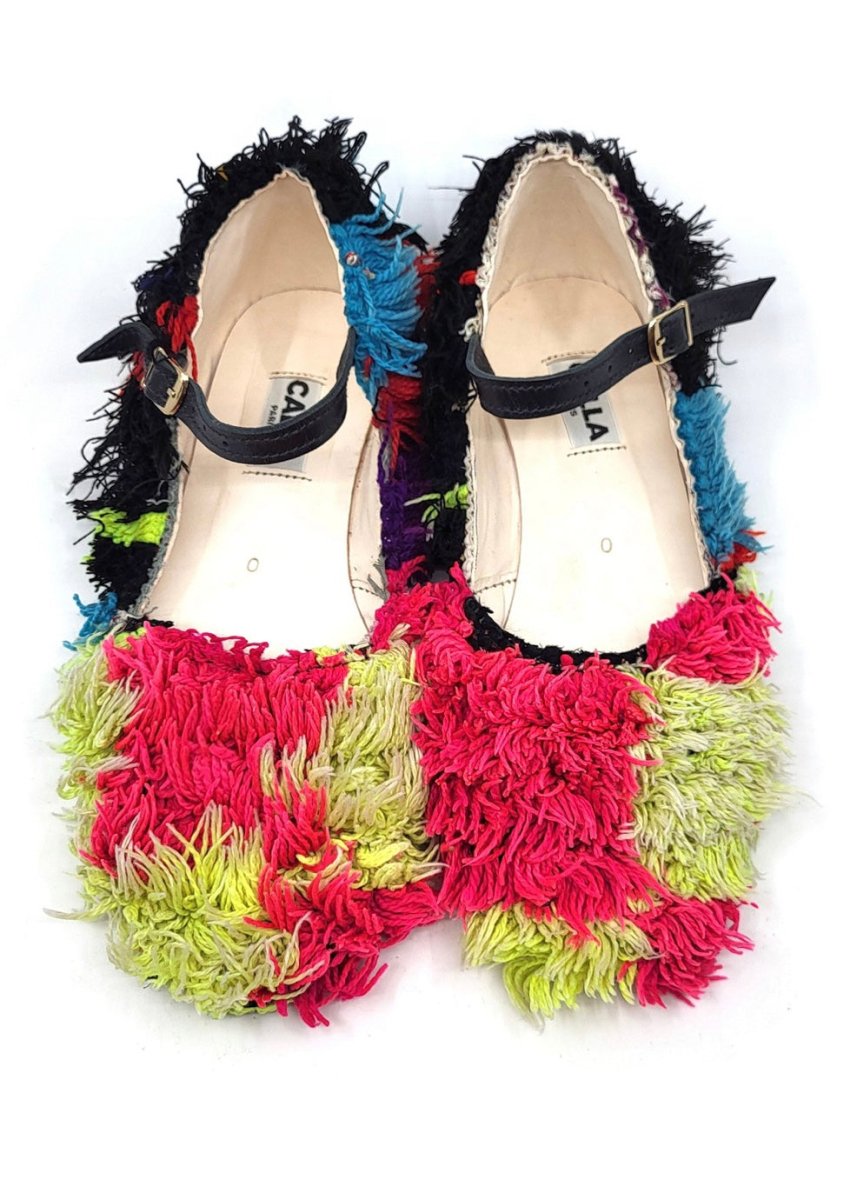 Rudi Babouche “Cedron” Mary Janes In Colors Magenta, Lime, Black, Blue (Size 40) - Made X Hudson