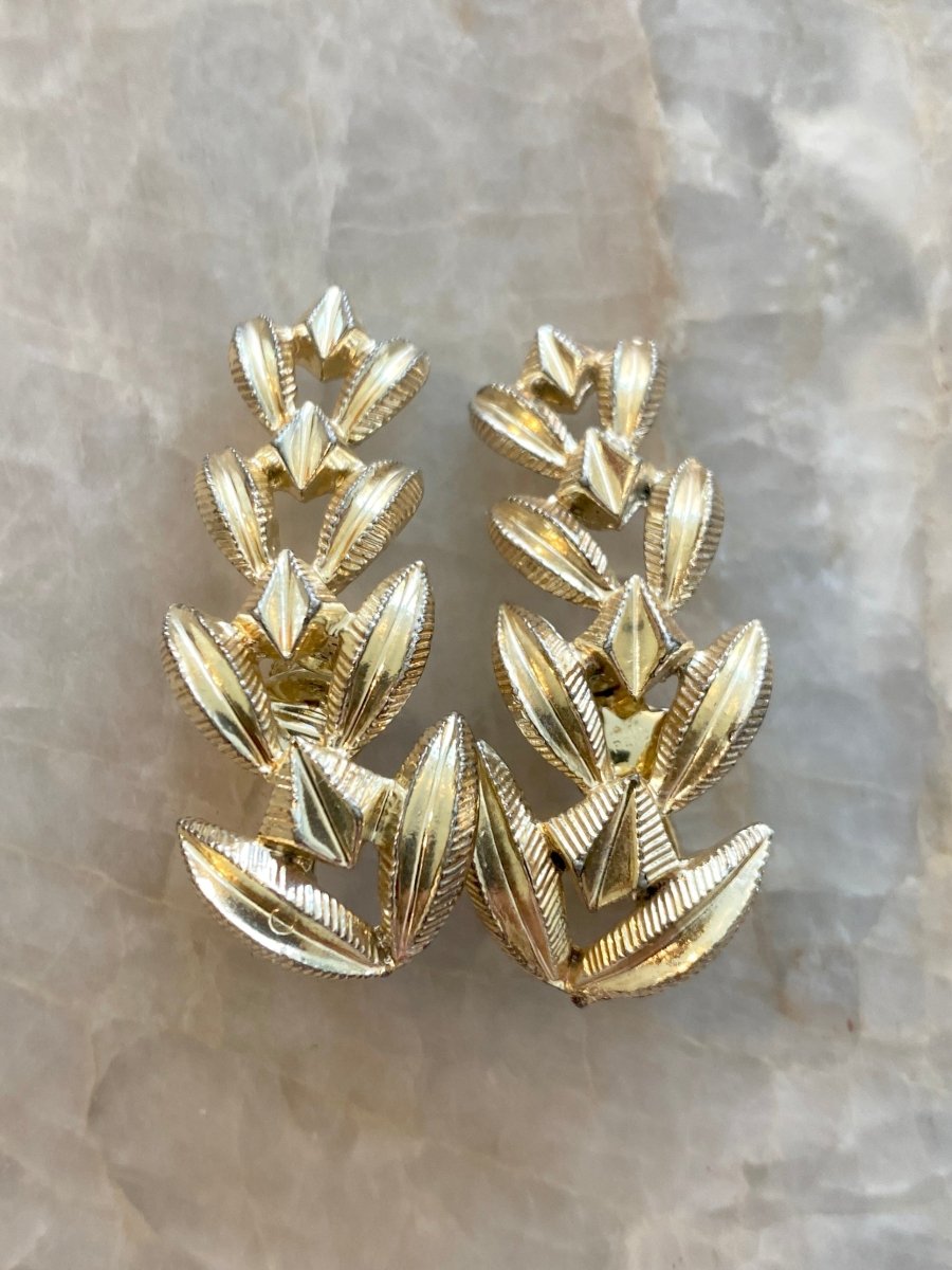Leaf Climber Clip On Earrings (Vintage) - Made X Hudson