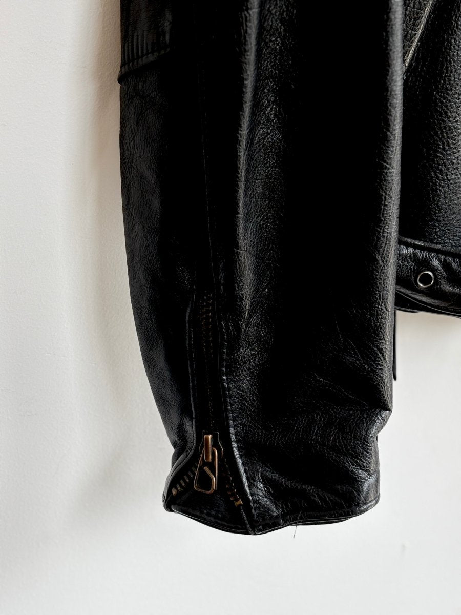LA Cueros | Black Motorcycle Jacket (Vintage) - Made X Hudson