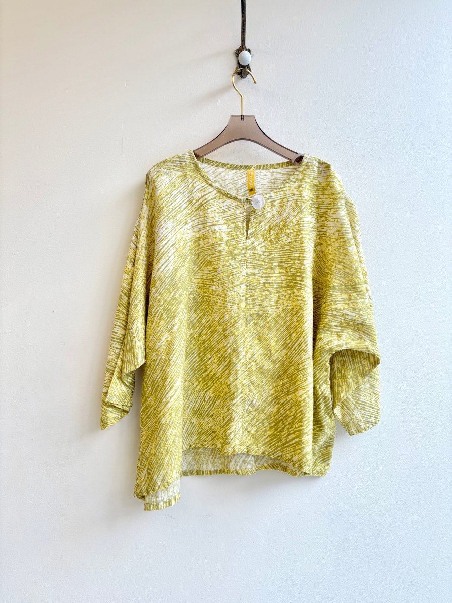 Villiska Marimekko Print | Yellow Limited Edition Long Sleeve Studio Tee - Made X Hudson