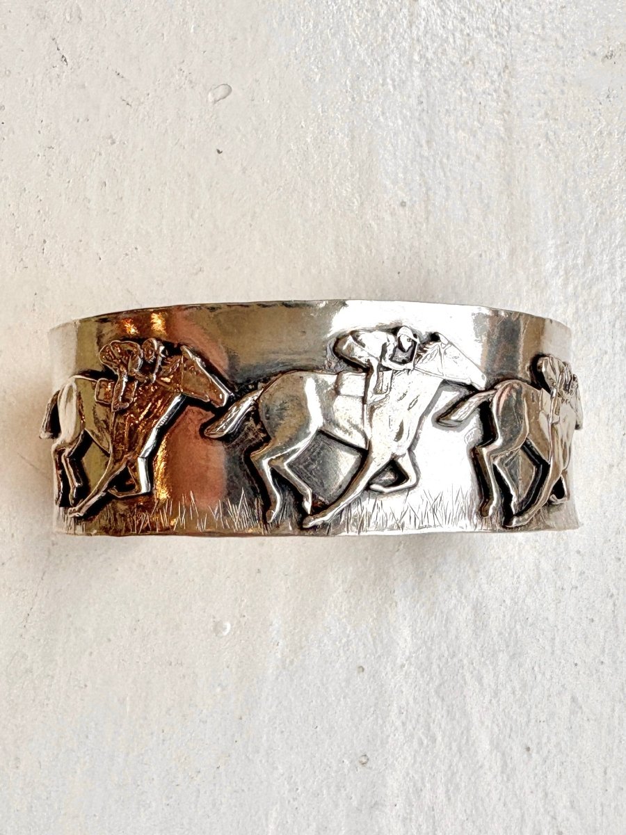 Sterling Silver Horse Racing Cuff - Made X Hudson