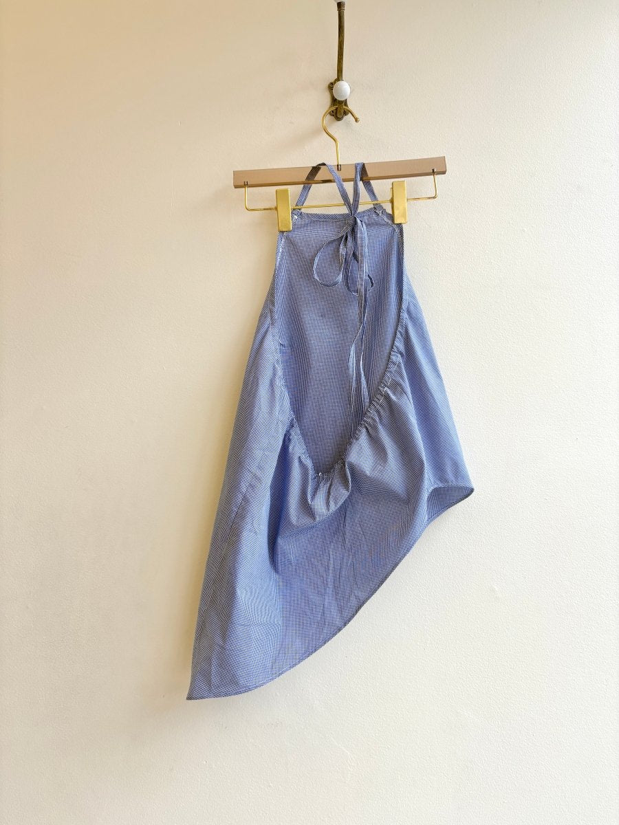 The Halter Tank | oMini Dark Blue Plaid (Reworked) - Made X Hudson