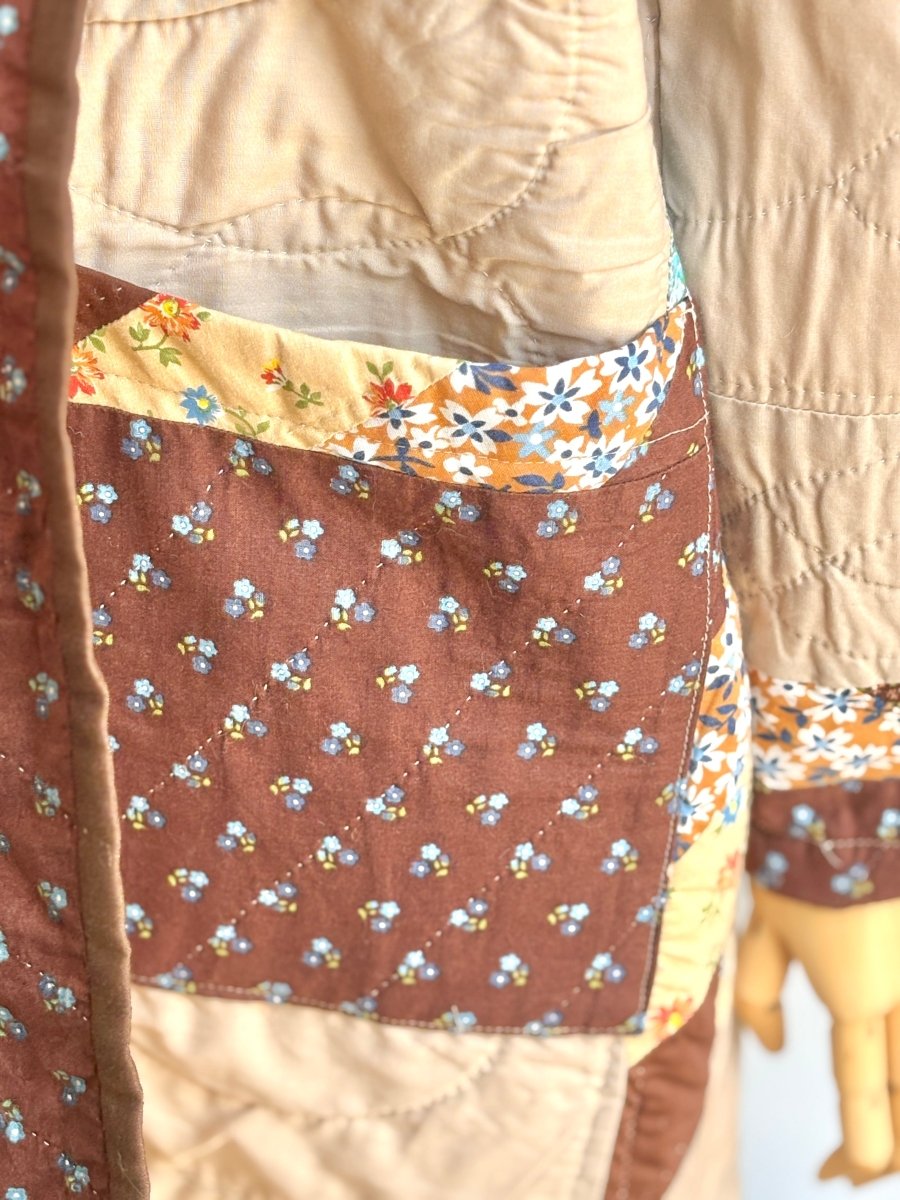 Brown & Tan Lone Star Heirloom Quilt Duster - Made X Hudson