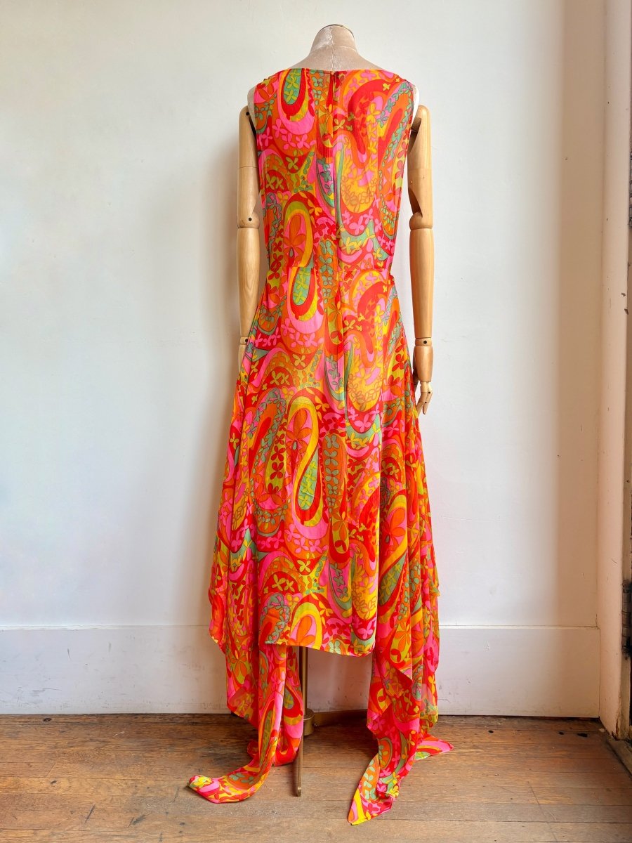 Zero - Waste Dress in Neon Flower Power - Made X Hudson