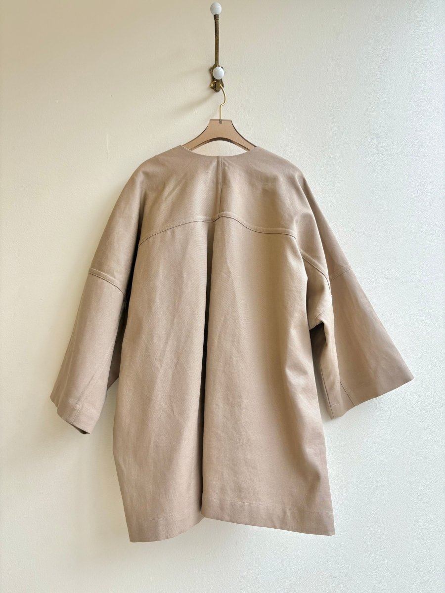 Khaki Hemp - Cotton Canvas Chore Jacket - Made X Hudson