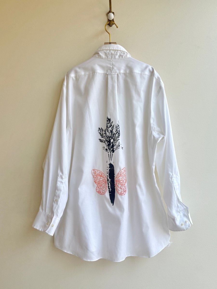Carrot & Wings Embroidered Carrot Shirt (Reworked) - Made X Hudson