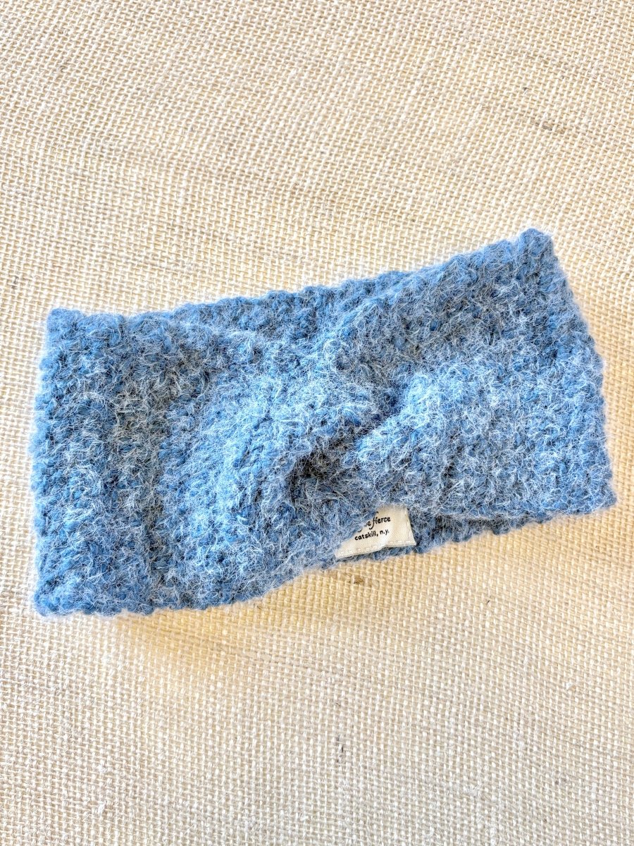 Dark Denim Blue Knot Head Wrap | Crocheted - Made X Hudson