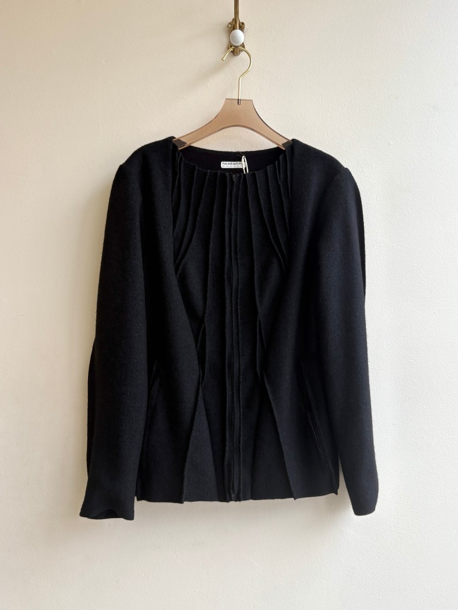 Anka Jacket | Black Wool w/ Pockets - Made X Hudson