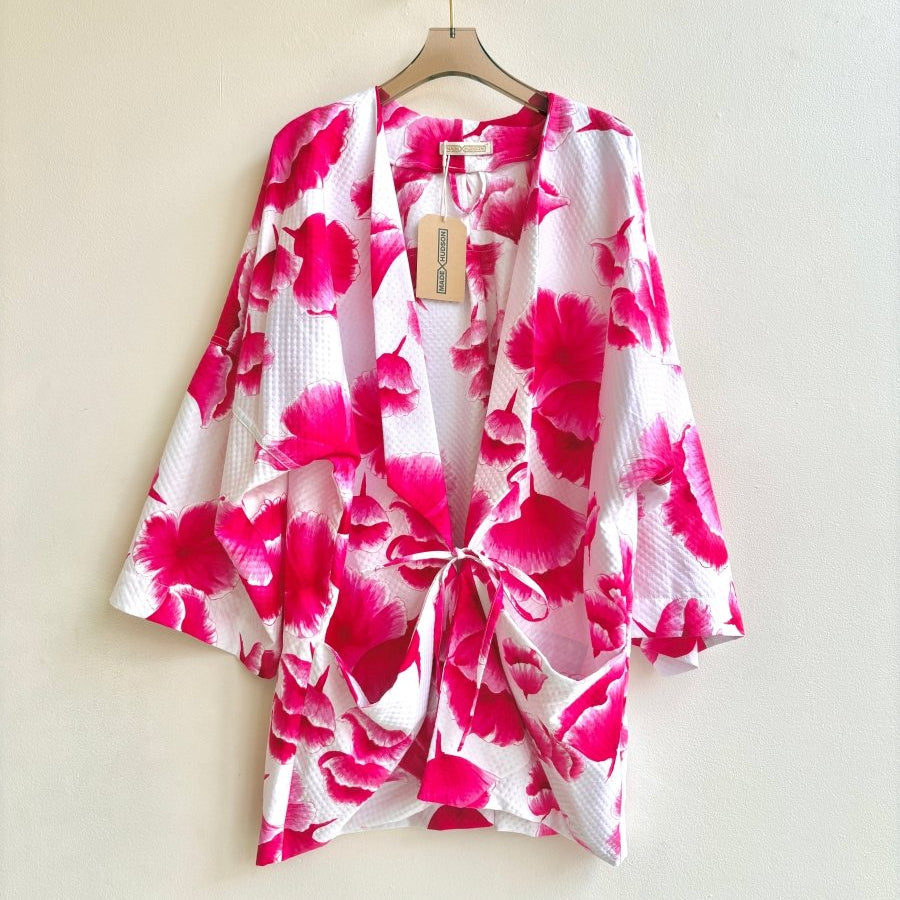 Electric Magenta Floral Chore Jacket - Made X Hudson