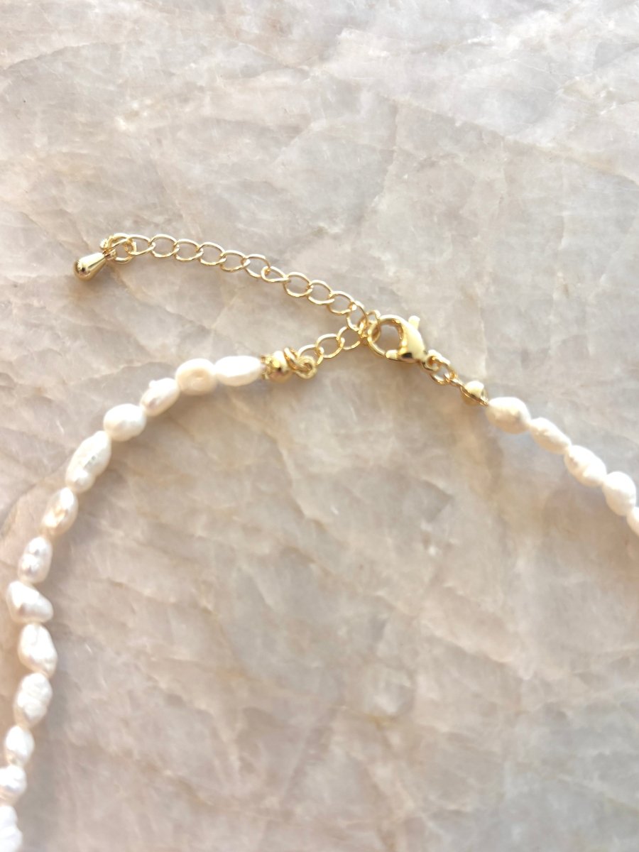 Rice Baroque Pearl Choker Necklace - Made X Hudson