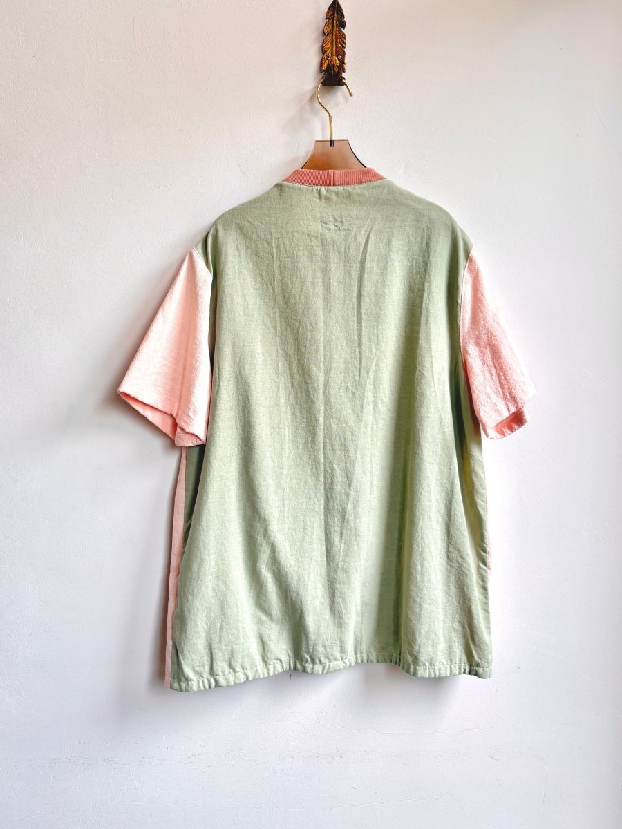 Handwoven Pullover Pocket Tee in Crayon - Made X Hudson