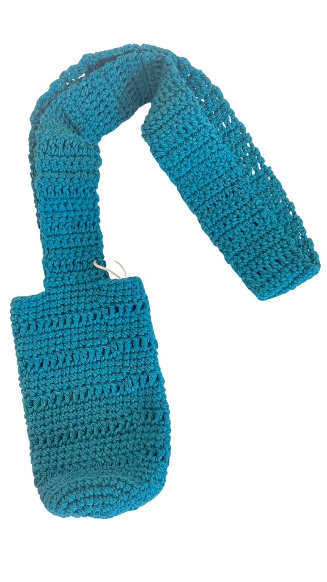 Knit Water Bottle Holder (Teal) - Made X Hudson