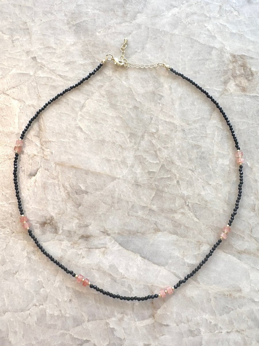 Rose Quartz Gemstone Necklace - Made X Hudson