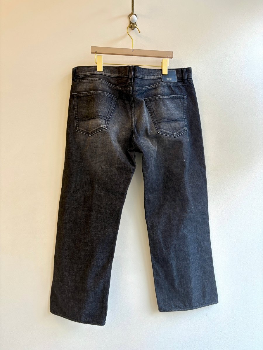 Boss by Hugo Boss | Black Wide Leg Denim Pants (Vintage) - Made X Hudson