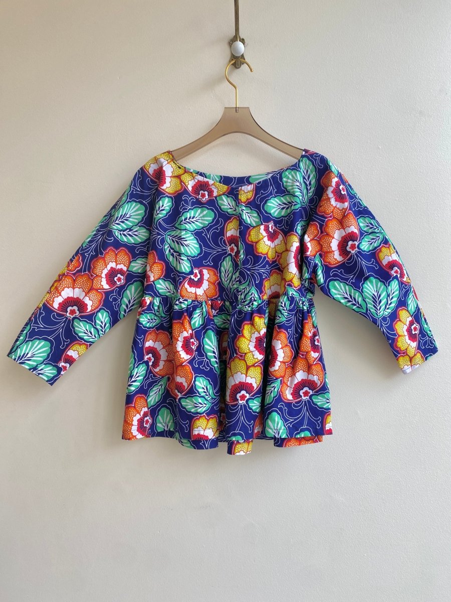 Zero Waste Ankara Floral Print Eura - Cut Top - Made X Hudson