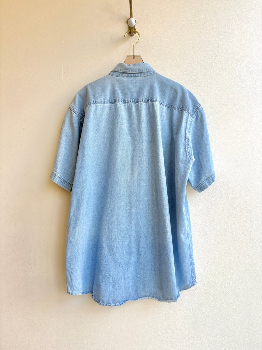 Sedona Denim Short Sleeve Button Down (Vintage) - Made X Hudson