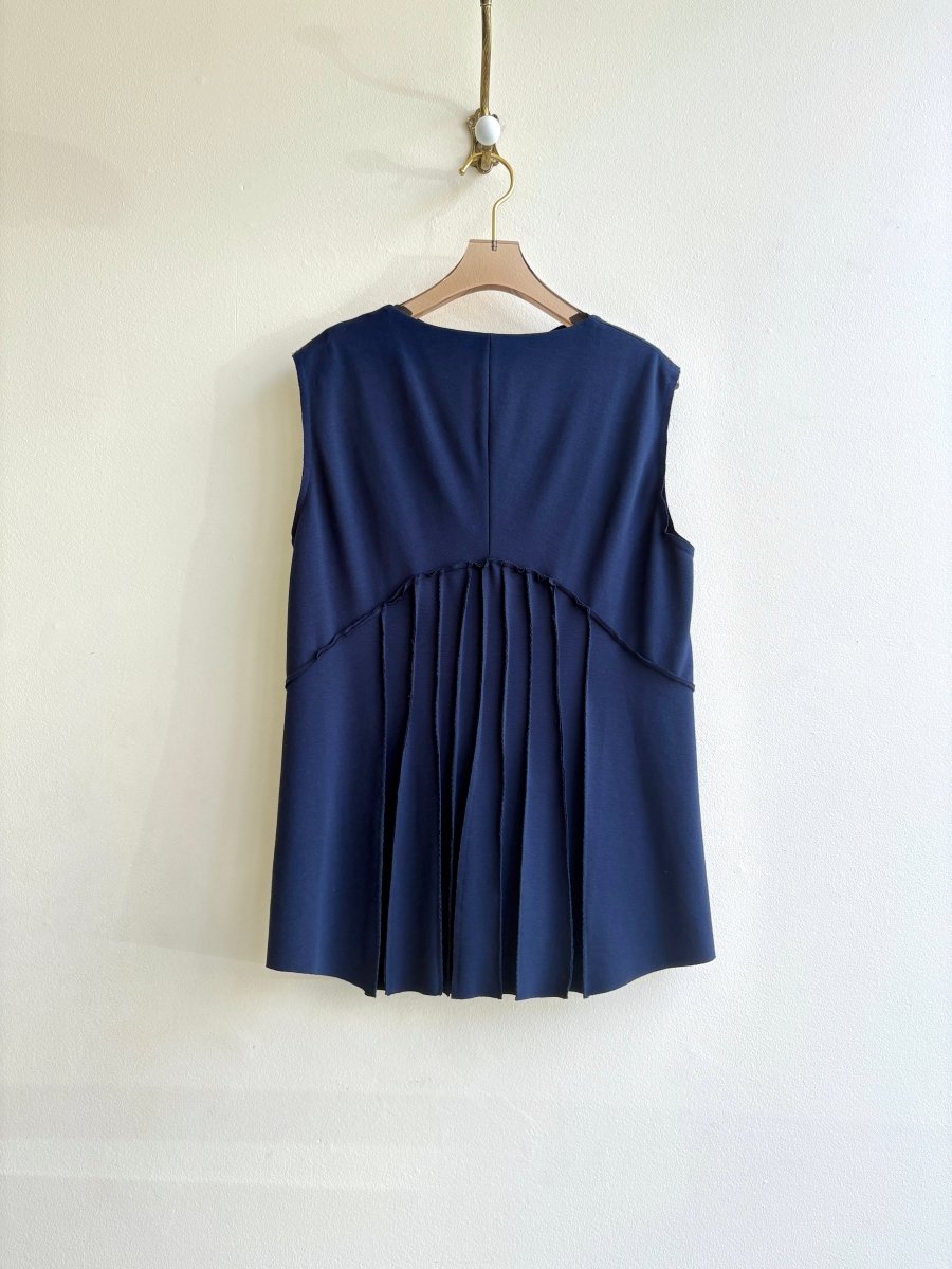 Navy Blue Arka Vest - Made X Hudson