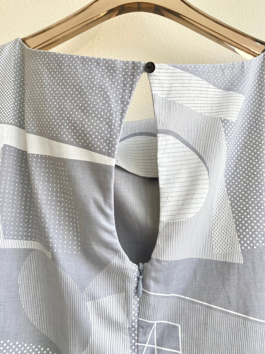 Light Grey Keyhole Back Dress - Made X Hudson