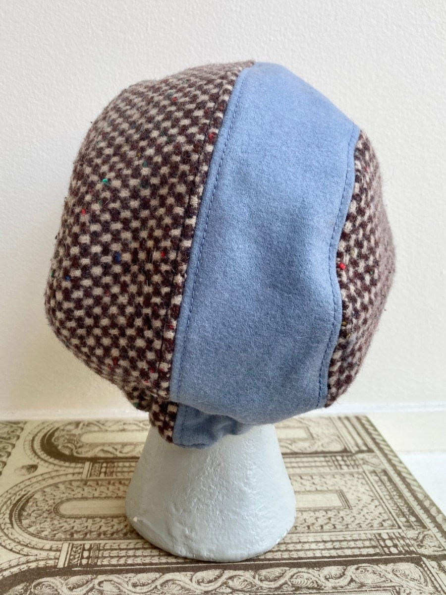 Goorin | Brown & Cream Wool Cap w/ Blue Stripe (Vintage) - Made X Hudson