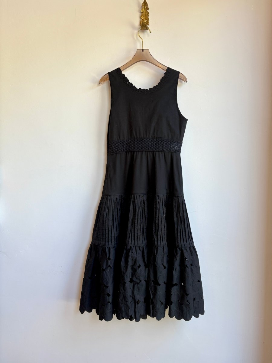 Catherine Malandrino | Black Flower Tiered Dress (Vintage) - Made X Hudson