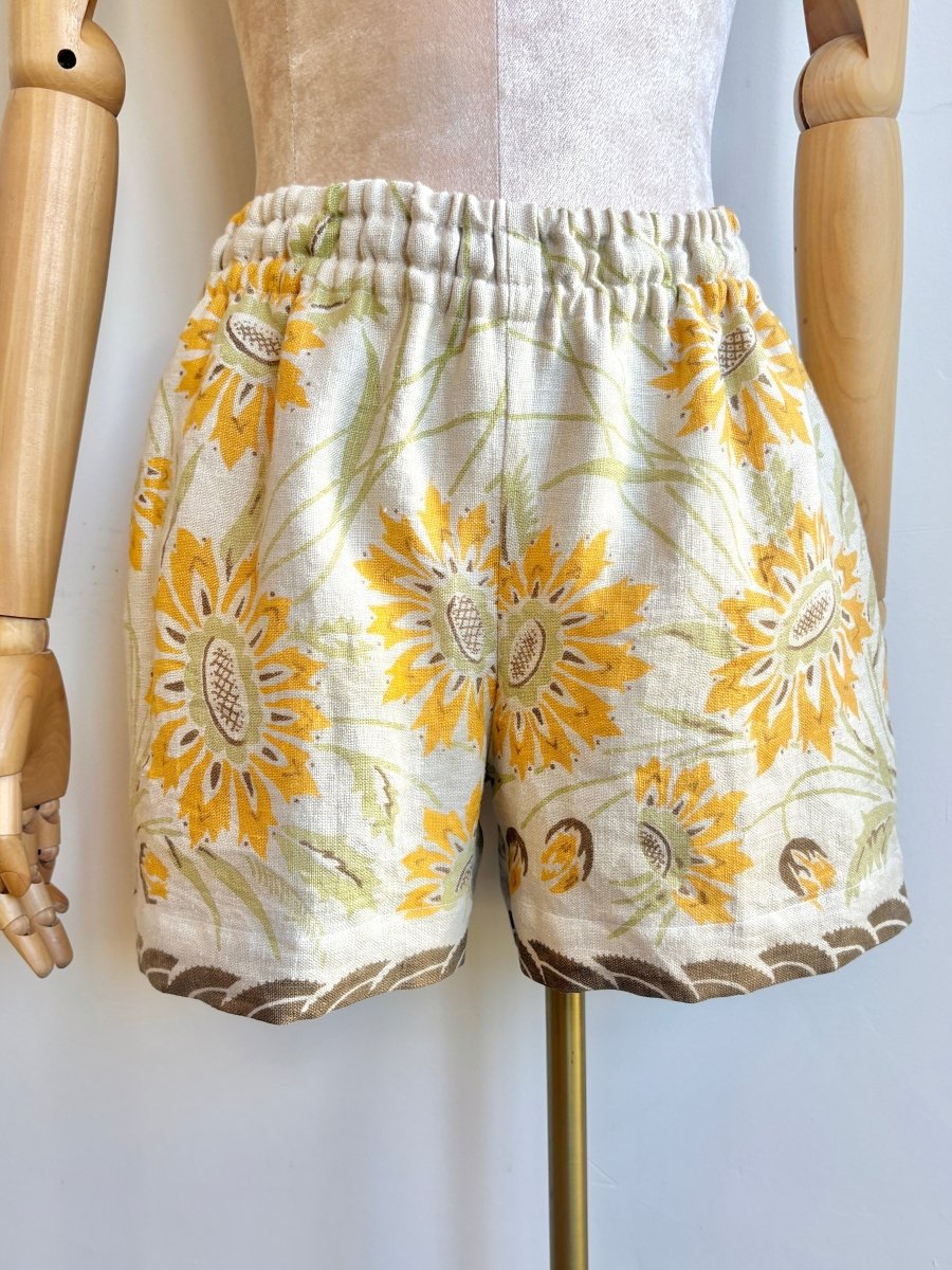 Sunflower Khaki Linen Town Shorts - Made X Hudson