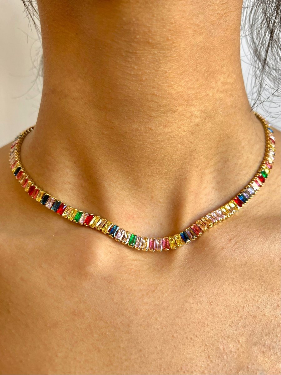 Cubic Zirconia (CZ) Tennis Necklace (Multiple Styles) - Made X Hudson