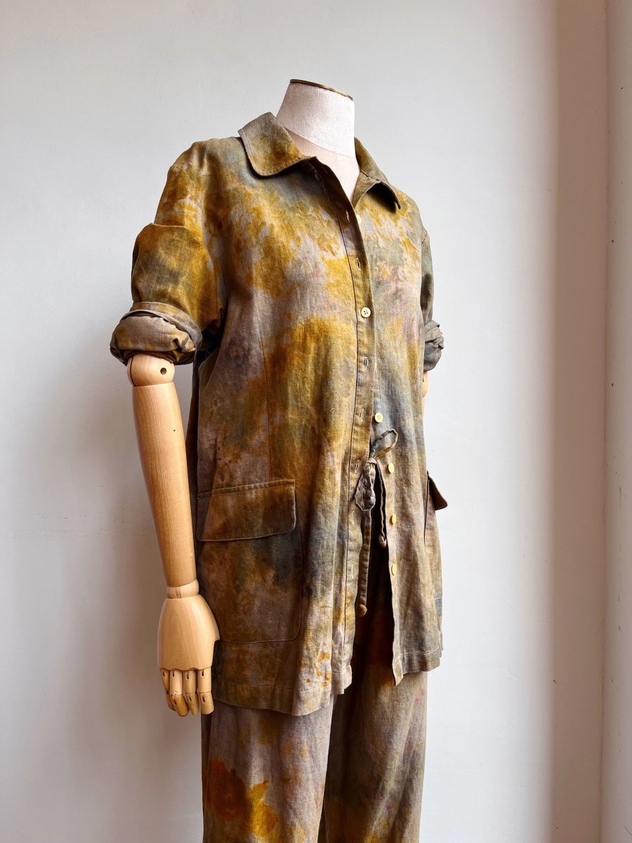 Hand - Dyed Moss Stone Linen - Blend Set (Reworked) - Made X Hudson