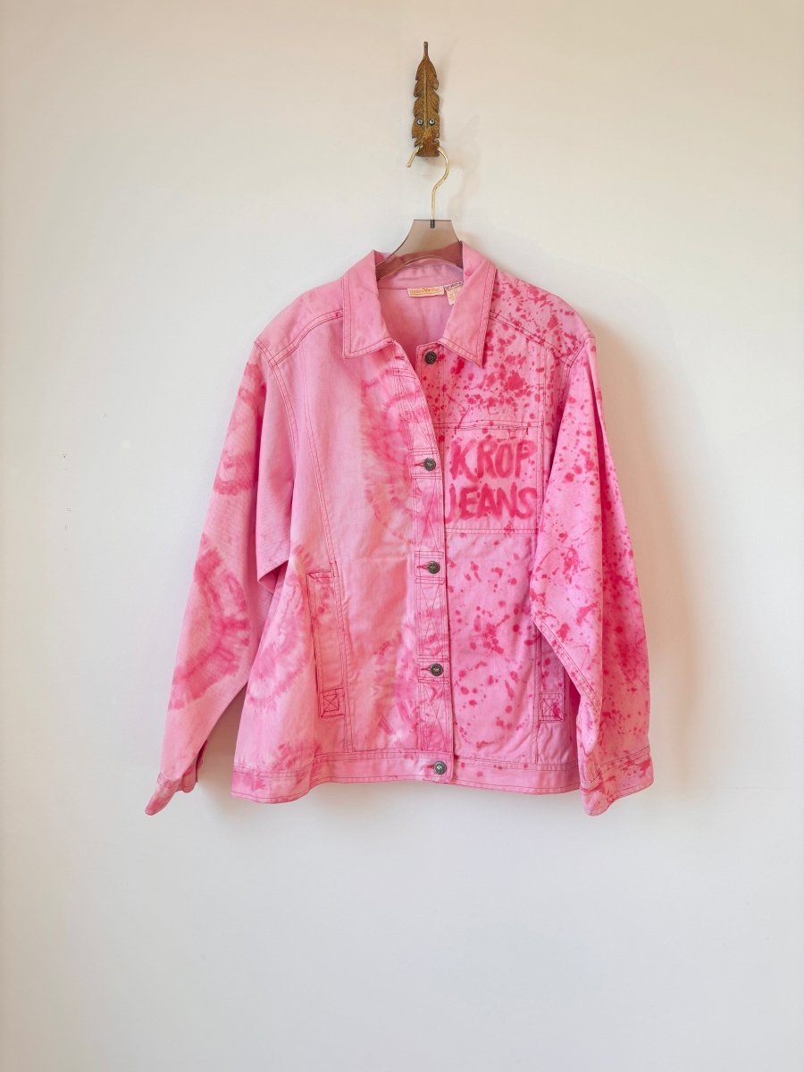 "Blossom" Distressed Denim Jacket (Reworked) - Made X Hudson