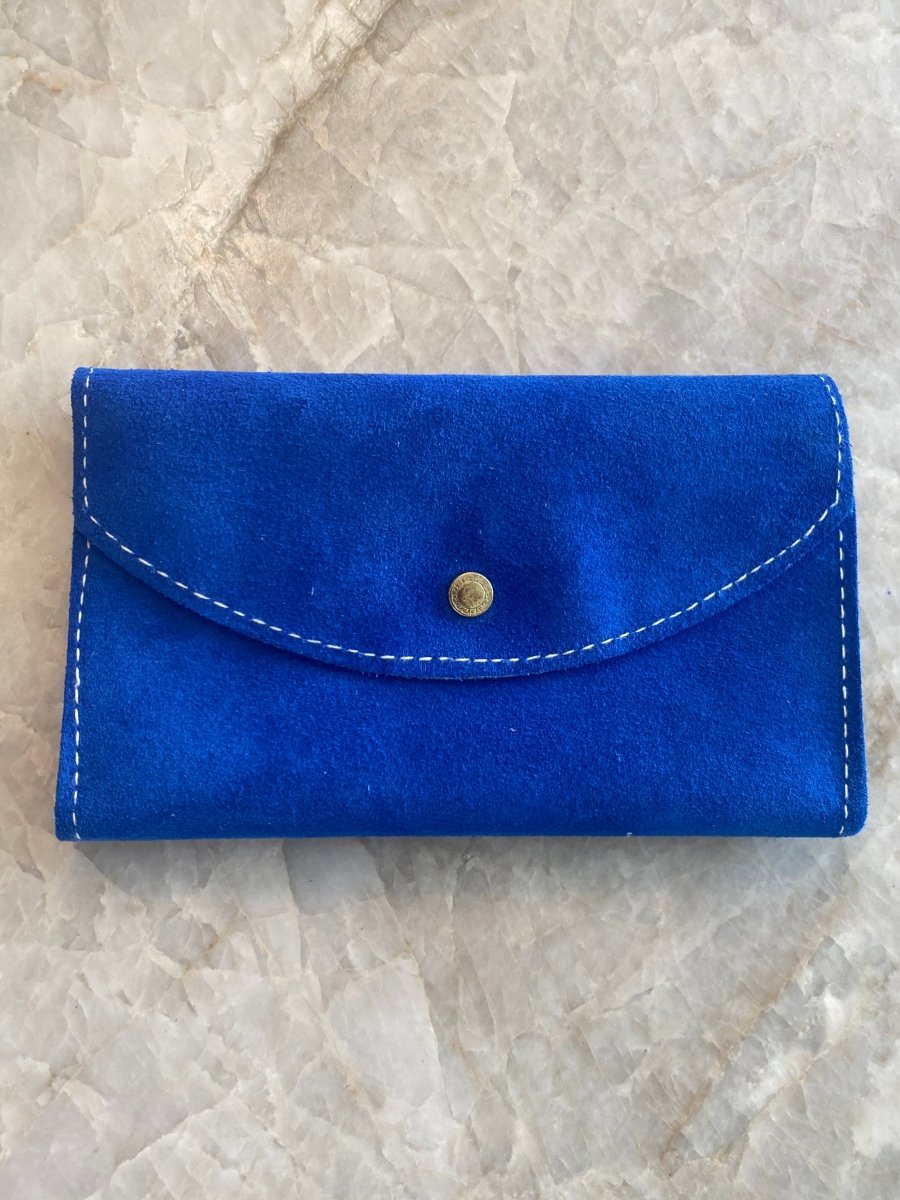 Yves Klein Blue Suede Wallet (Vintage) - Made X Hudson