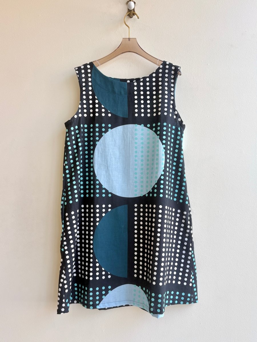 Mini Mu'u in Moonrise Print Sleeveless Baby Doll Dress - Made X Hudson