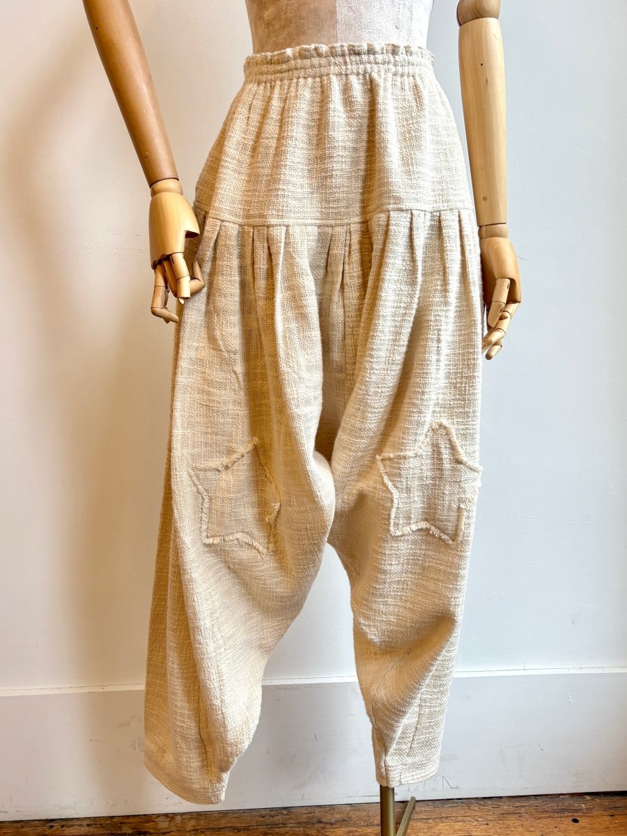 Ad Astra Cotton Pants w/ Star Aplique - Made X Hudson