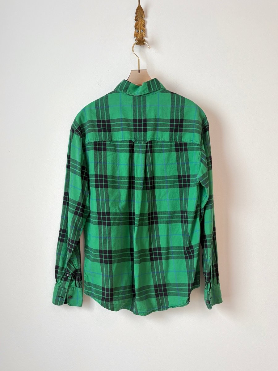 Burberry | Green Plaid Button Down (Vintage) - Made X Hudson