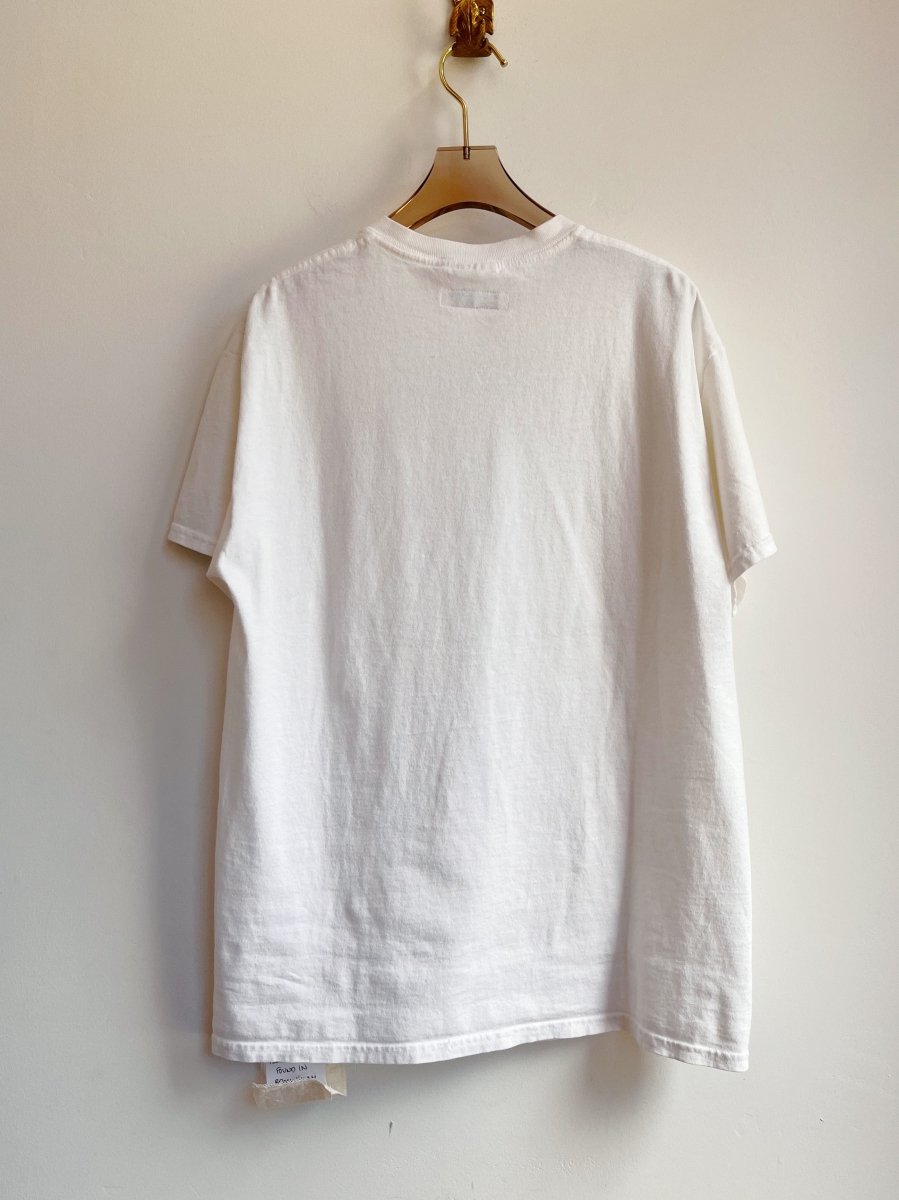 White Rectangular Doily Appliqué Block Tee (Reworked) - Made X Hudson