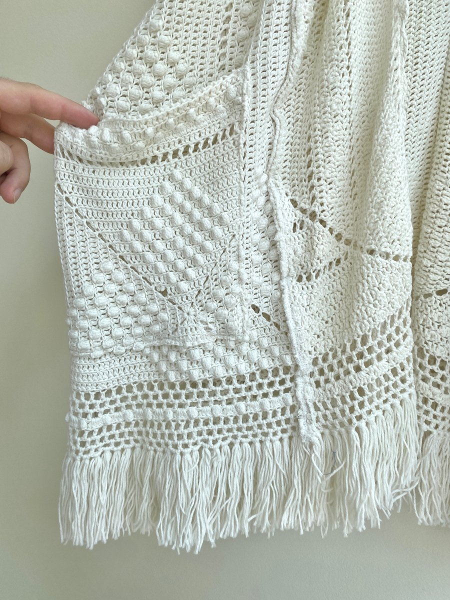 Crochet Shawl Collar Coat - Made X Hudson