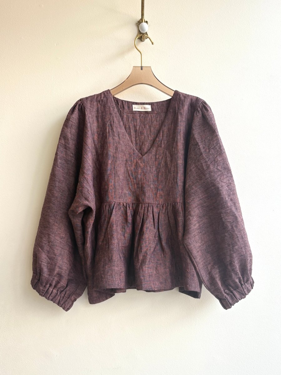 Plum Zero - Waste Blouse - Made X Hudson