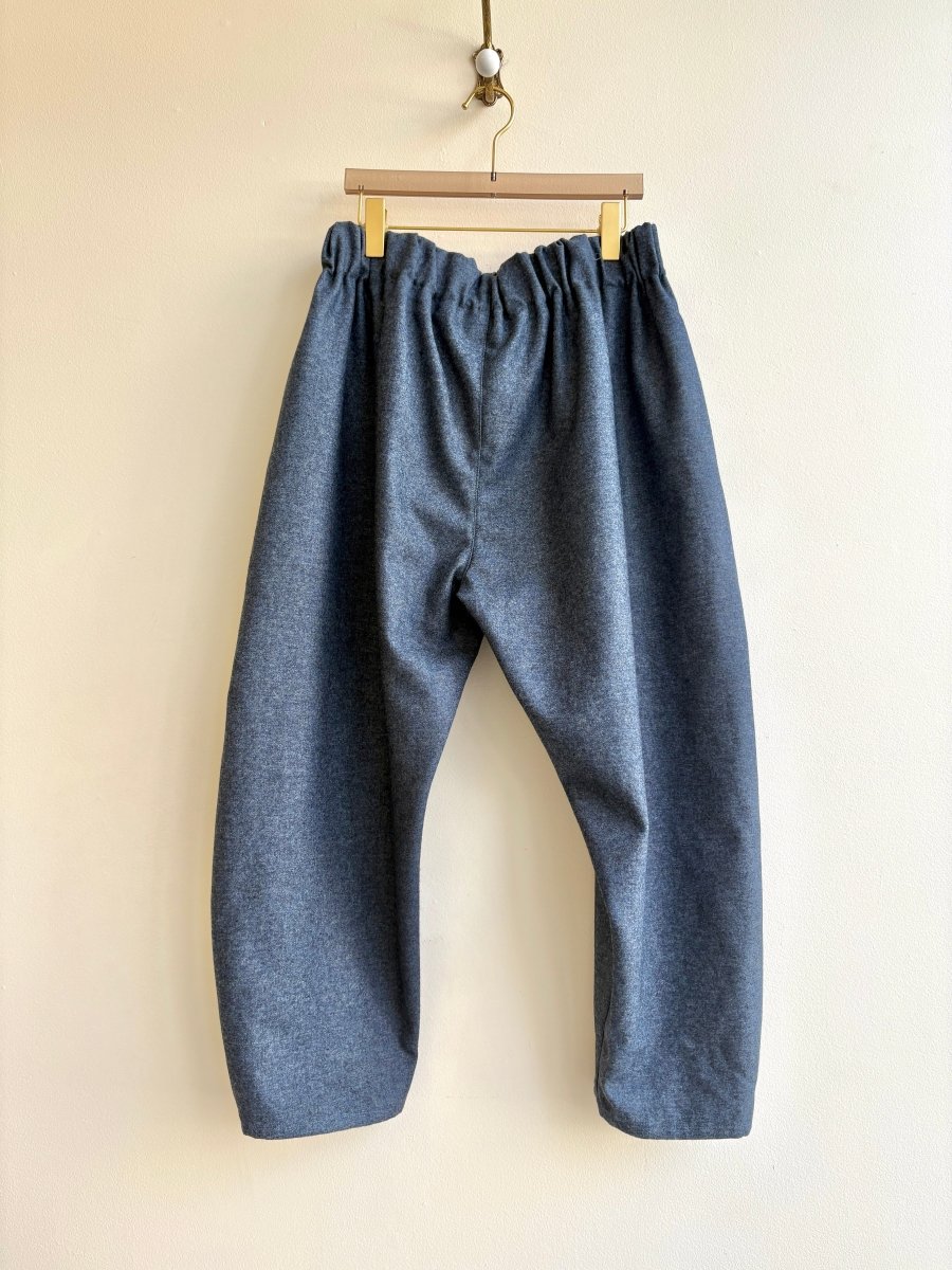 Soft Blue Woolen Studio Pants - Made X Hudson