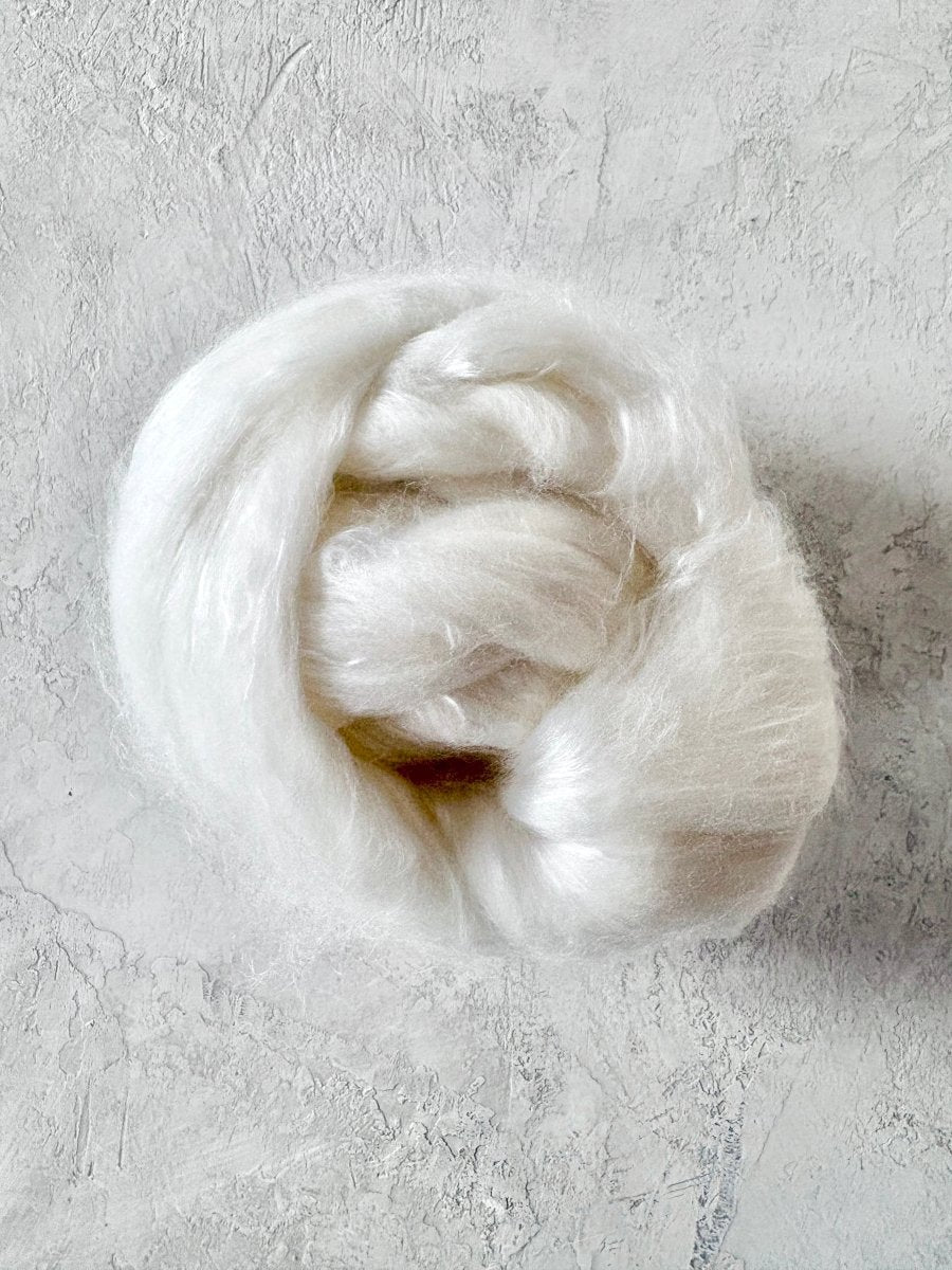 American Ewe | Silk Wool Blend | Cloud Roving 4oz - Made X Hudson