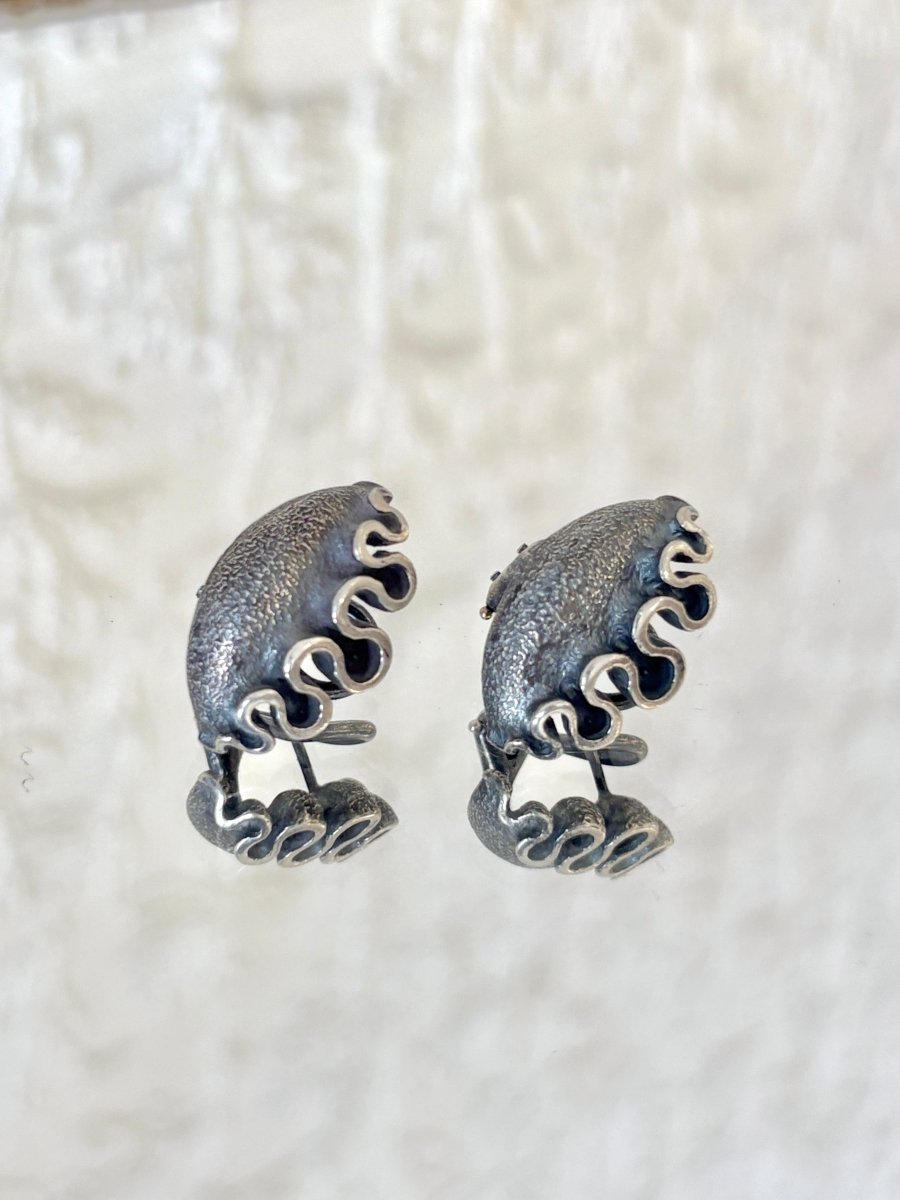 Sterling Silver Frill Earrings - Made X Hudson