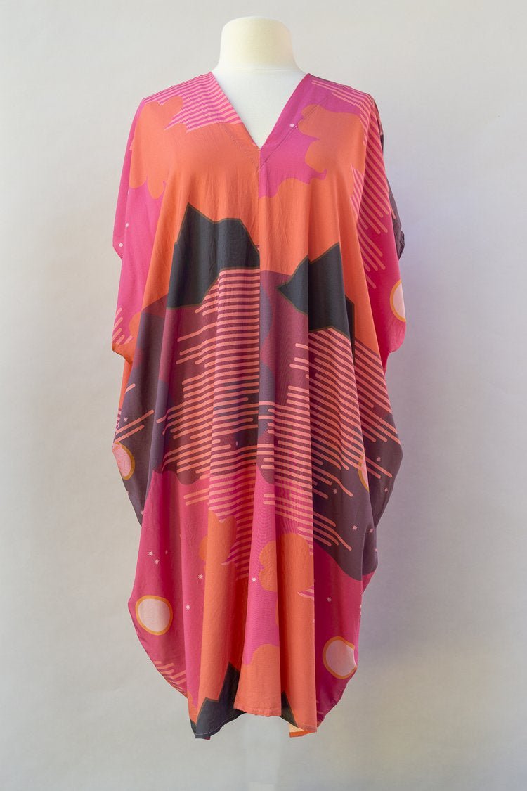 Pink, Orange & Purple Stargazing Kaftan - Made X Hudson