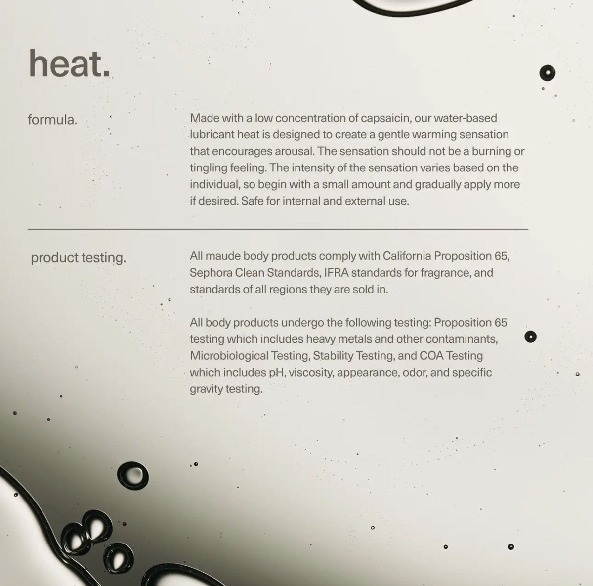 Heat | Warming Water - Based Lubricant - Made X Hudson