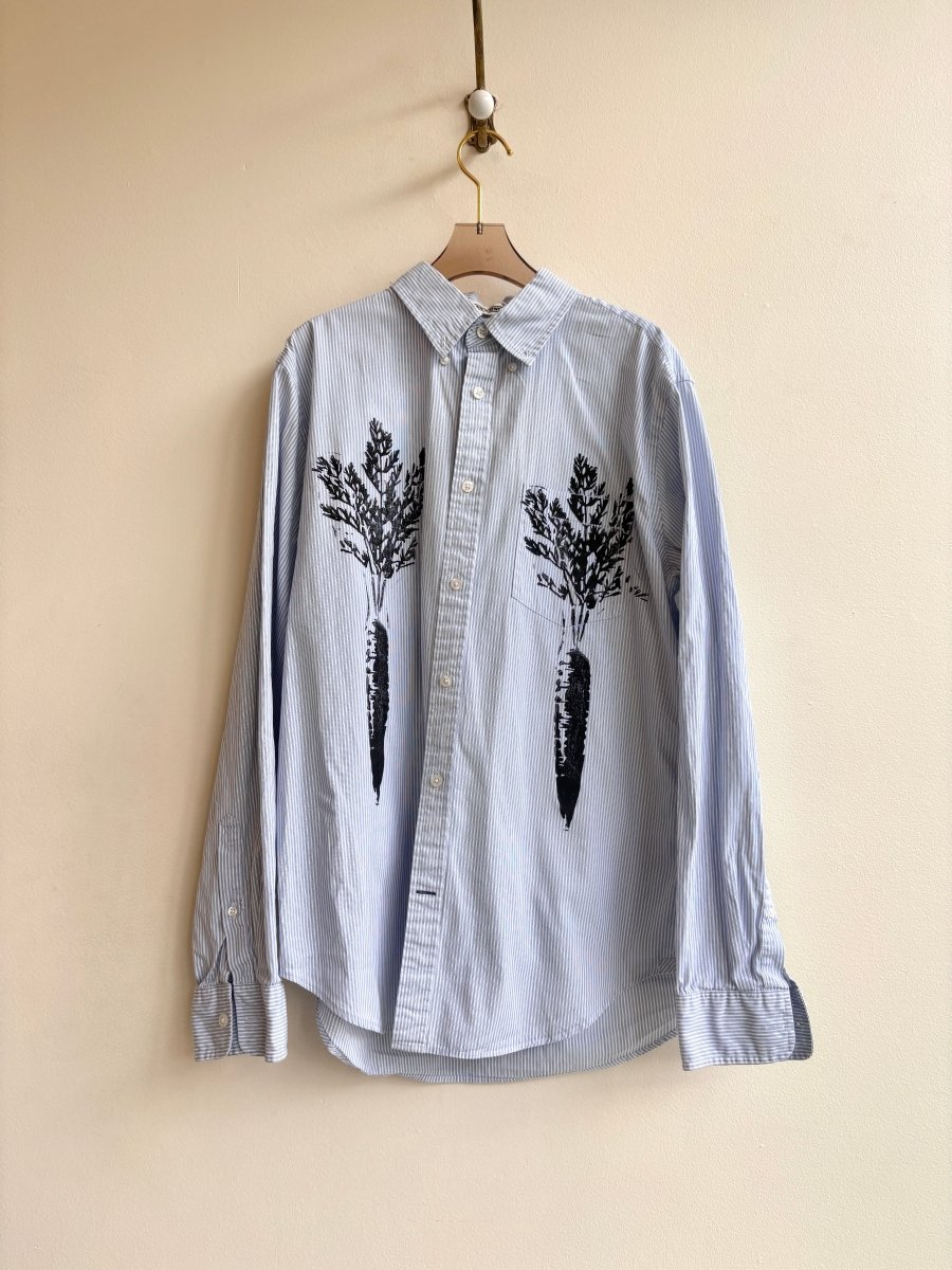 “Stanley” White Hudson Print Shirt (Reworked) - Made X Hudson